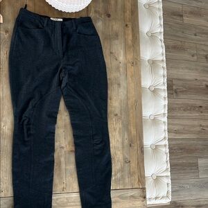 Prada Charcoal Gray Wool Riding Trousers